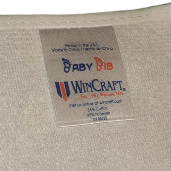 Wincraft Lucky Charm Green & Yellow Shamrock Clover Irish All Pro Baby Bib NWT - Picture 5 of 8